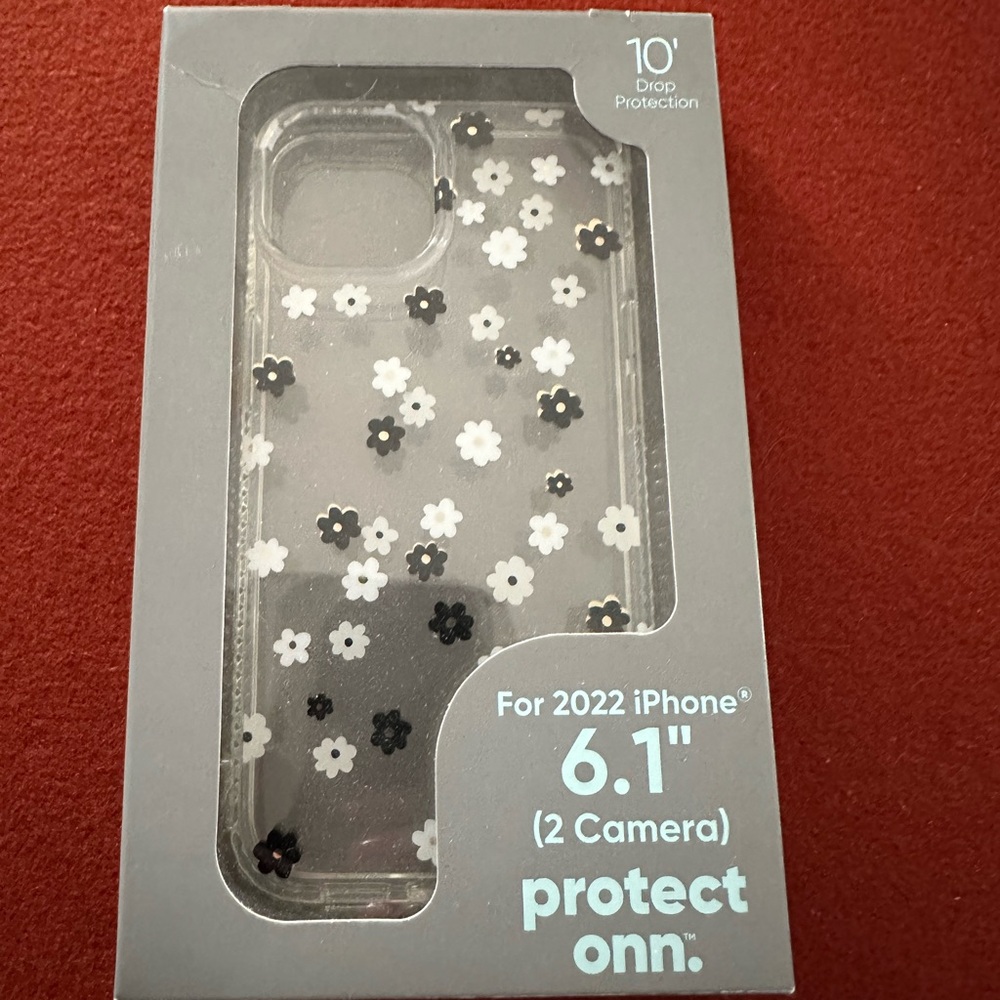 Protect Onn. Black and White Floral iPhone Case